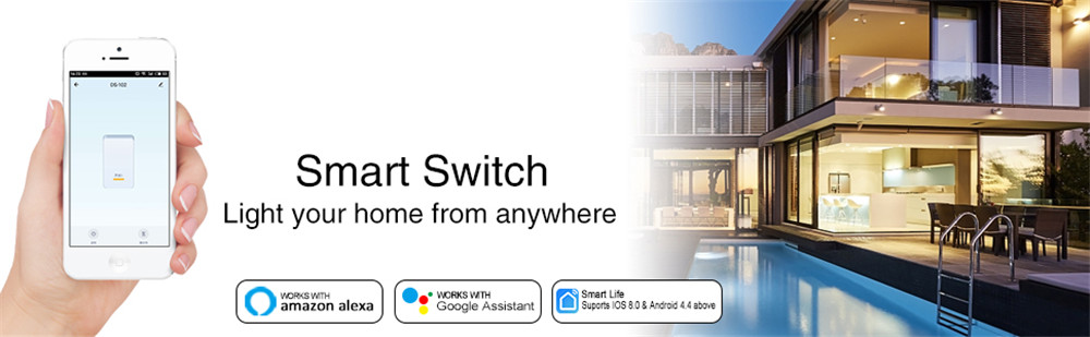 Intrerupator Smart Zigbee, Wireless 2.4GHz, Sticla Securizata, Design Modern, Iluminare LED, 3 Faze, Alb