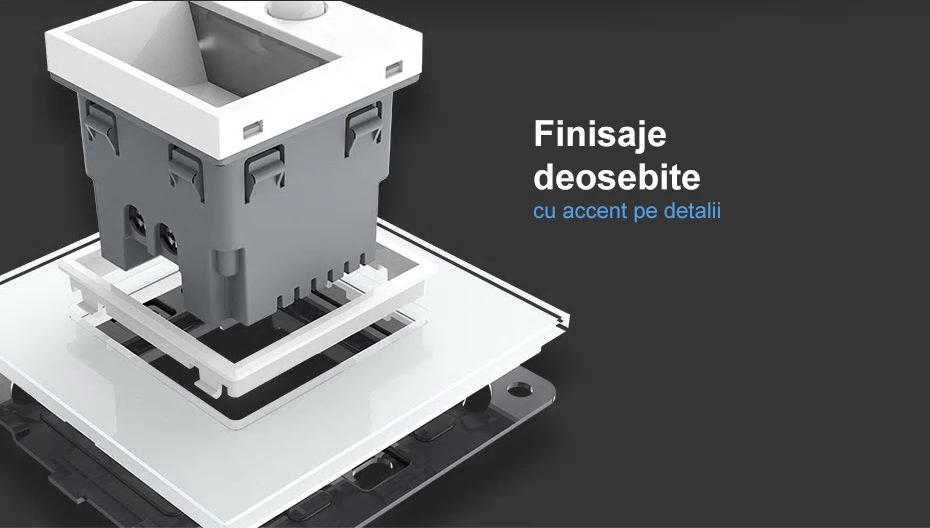 Lampa de orientare scara, cu senzor miscare, cu rama de sticla, Verde, Livolo