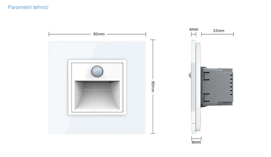 Modul lampa de orientare scara, cu senzor miscare, Verde, Livolo