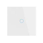 Intrerupator Smart Zigbee, Wireless 2.4GHz, Sticla Securizata, Design Modern, Iluminare LED, 1 Faza, Alb