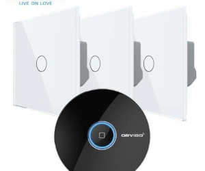 Intrerupatoare simple wireless RF + hub RF/IR, generatia noua, control de pe smartphone, Alb, Livolo