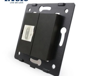 Modul Priză simplă HDMI, Negru, Livolo