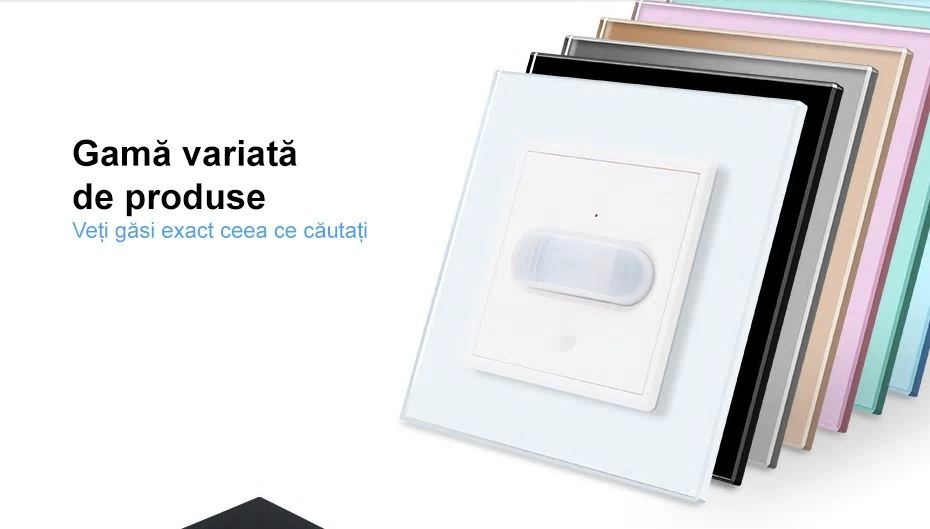 Modul intrerupator cu senzor de prezenta / miscare PIR, Alb, Livolo