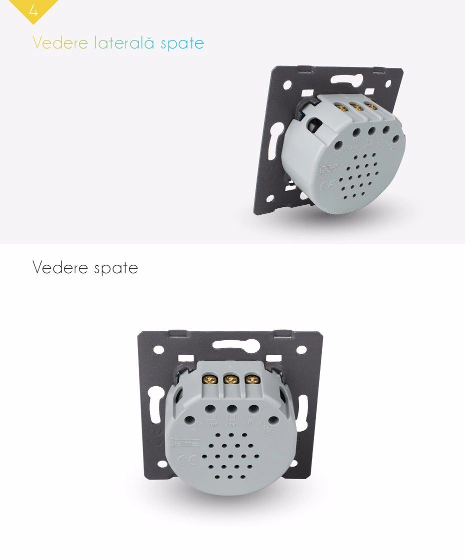 Modul &Icirc;ntrerupător dublu, wireless RF, Livolo