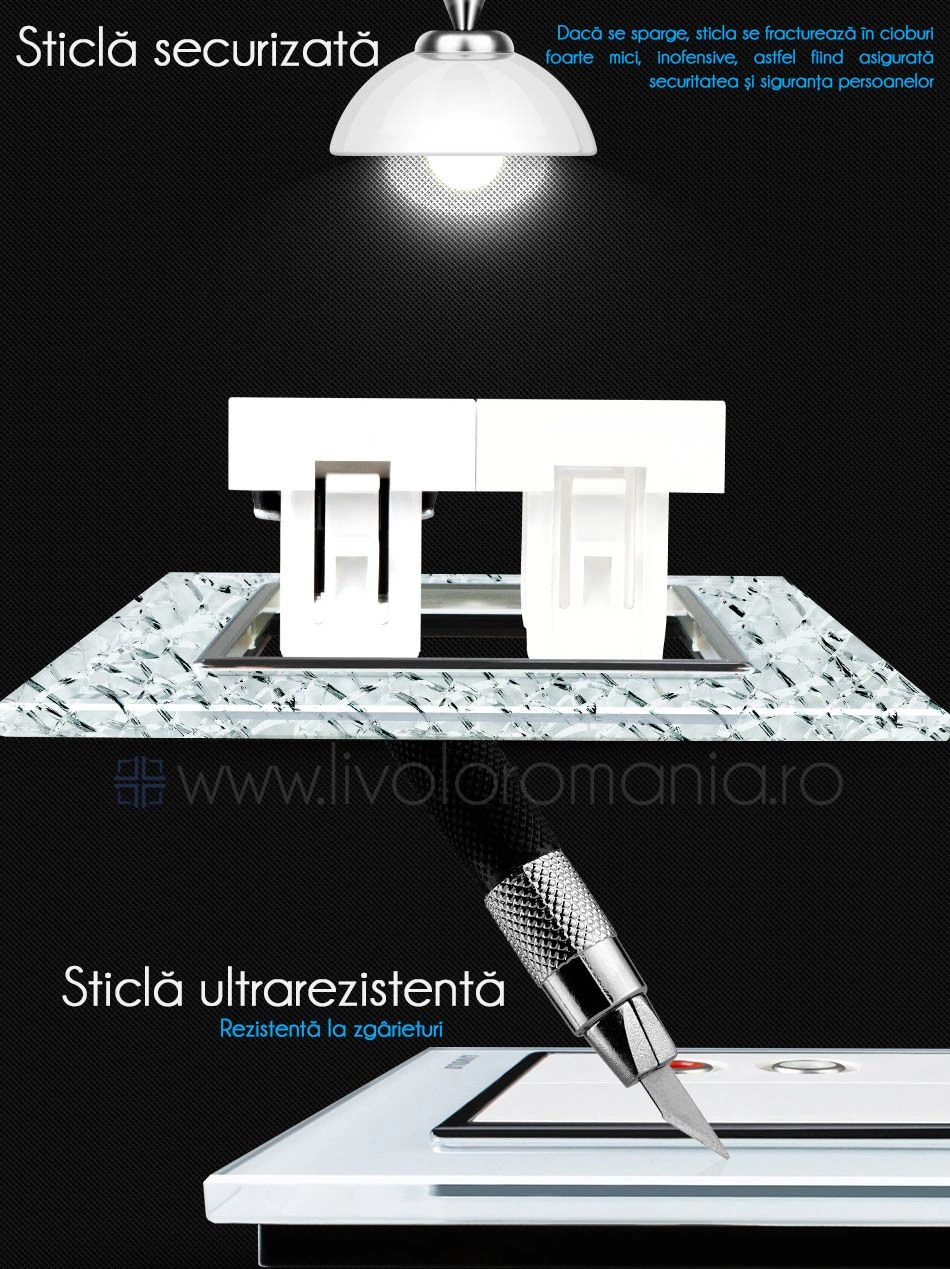 Priză simplă audio, RCA, Gri, Livolo