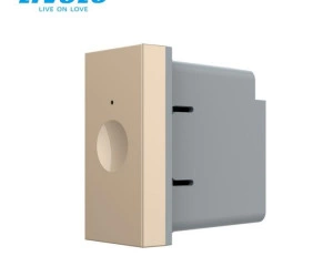 Modul intrerupator simplu tactil, 1M, Auriu, Livolo