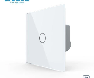 Întrerupător simplu tactil, dimabil adaptiv, cu panou sticla, Generatia Noua, Alb, Livolo