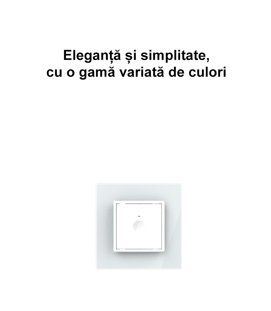 Modul intrerupator tactil simplu WiFi, fara rama sticla, 2M, Livolo
