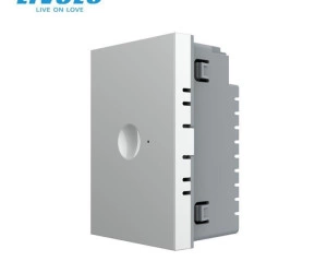Modul intrerupator simplu tactil, control telecomanda RF, cap scara / cap cruce, standard italian, 3M, Gri, Livolo