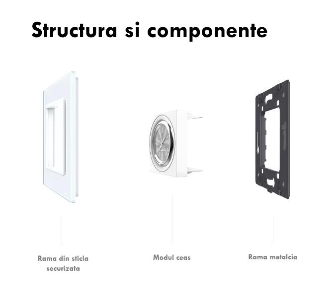 Ceas de perete, 2M, Auriu, Livolo