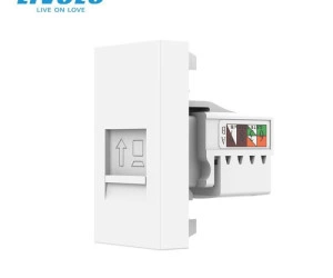 Modul priza retea RJ45, 1M, Alb, Livolo