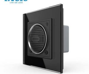 Difuzor cu Bluetooth, 2M, cu rama sticla, Negru, Livolo