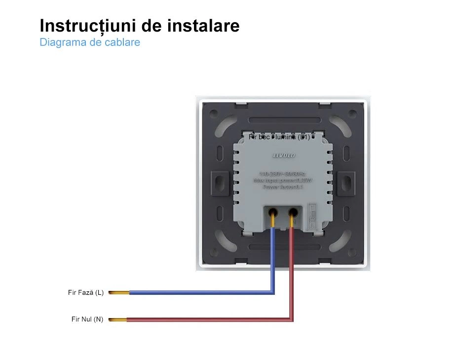 Modul lampa de orientare scara, cu senzor miscare, Auriu, Livolo