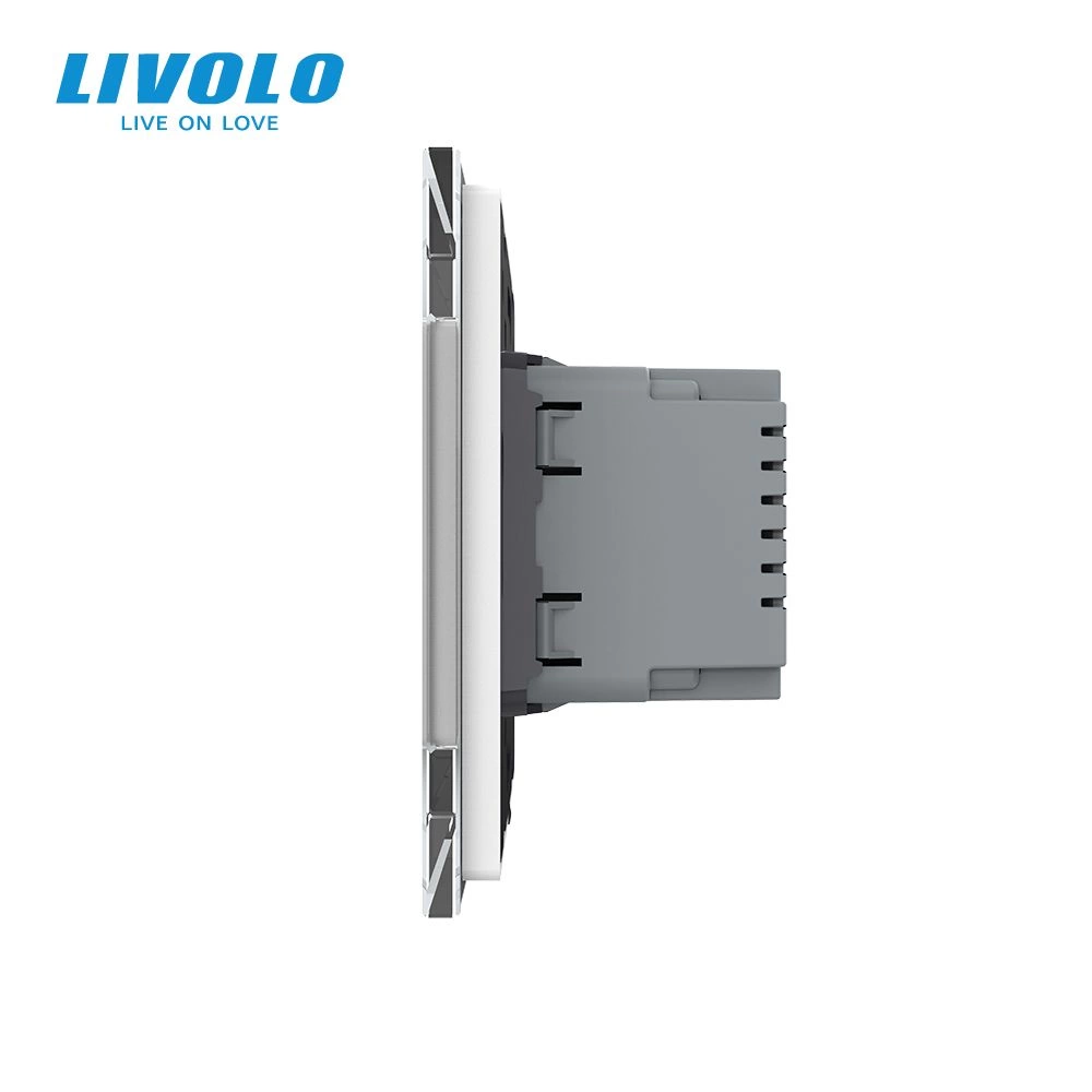 Lampa de orientare scara, cu rama de sticla, Negru, Livolo