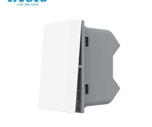 Modul Întrerupător mecanic simplu, cap scara, 1M, Alb, Livolo