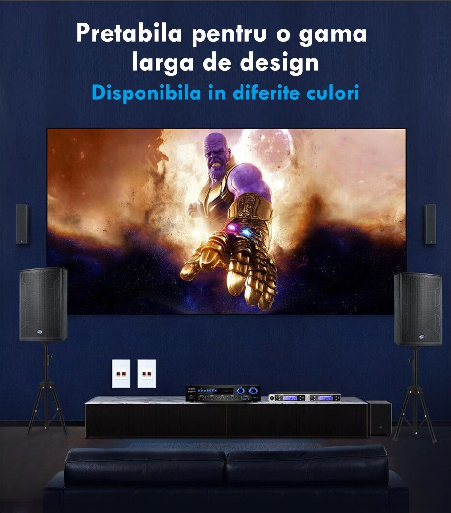 Modul priza cabluri audio, 1M, Alb, Livolo