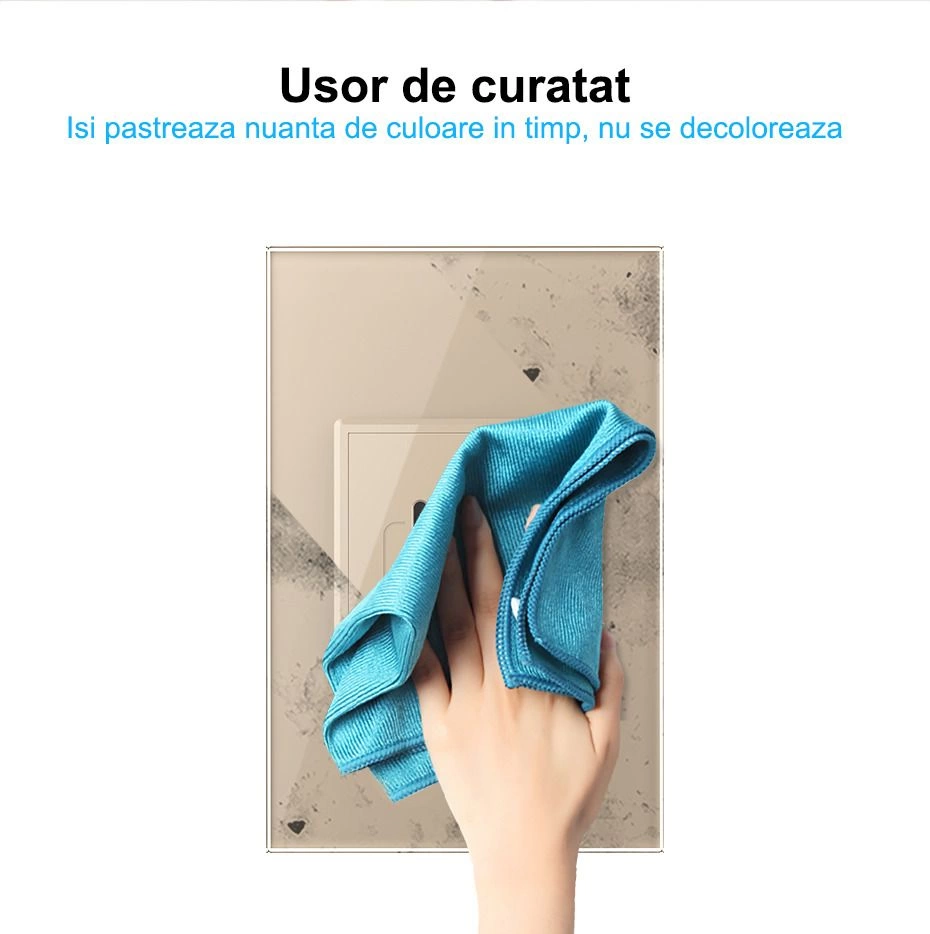Priza dubla Schuko + USB tip A si tip C, cu rama sticla, Alb, Livolo