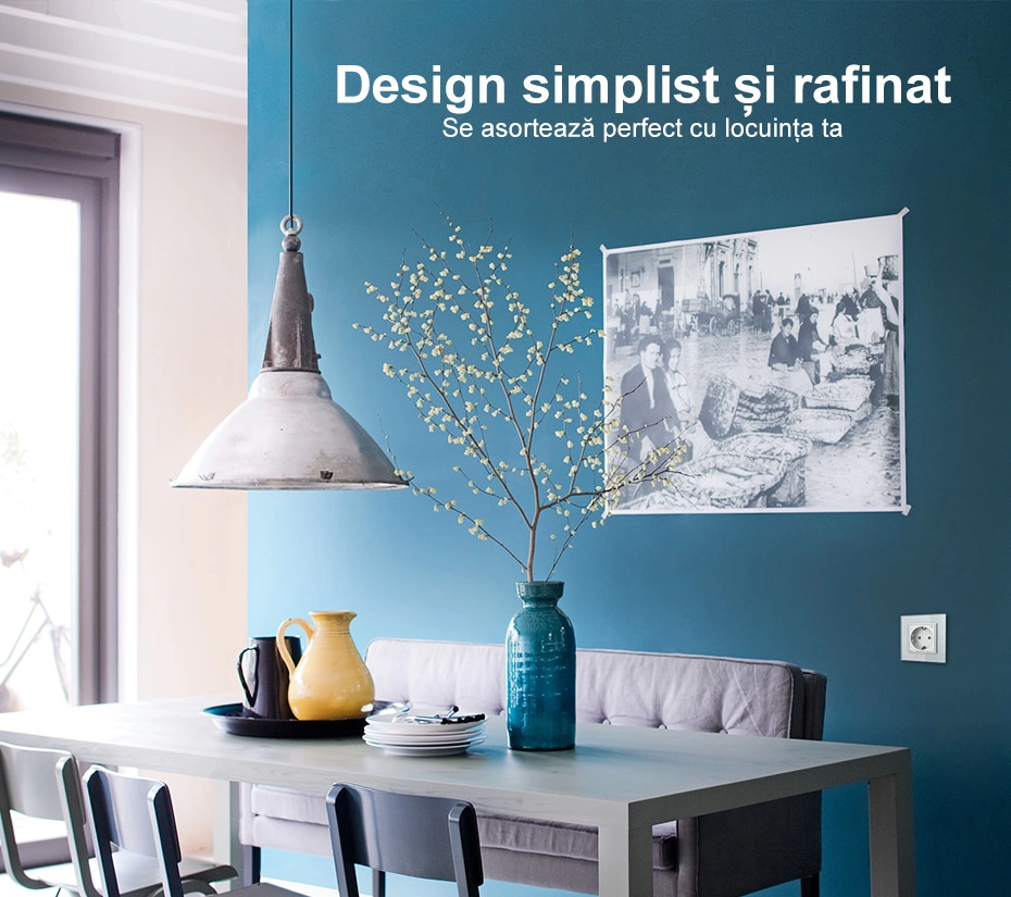 Priză Schuko Simplă, Alb, Livolo