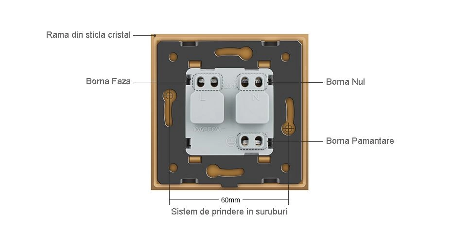 Priza Schuko Simpla cu protectie impotriva apei, Alb, Livolo