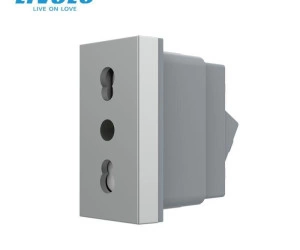 Modul priza simpla standard italian, 1M, Gri, Livolo
