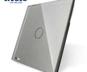 Panou întrerupător simplu, Gri, Livolo