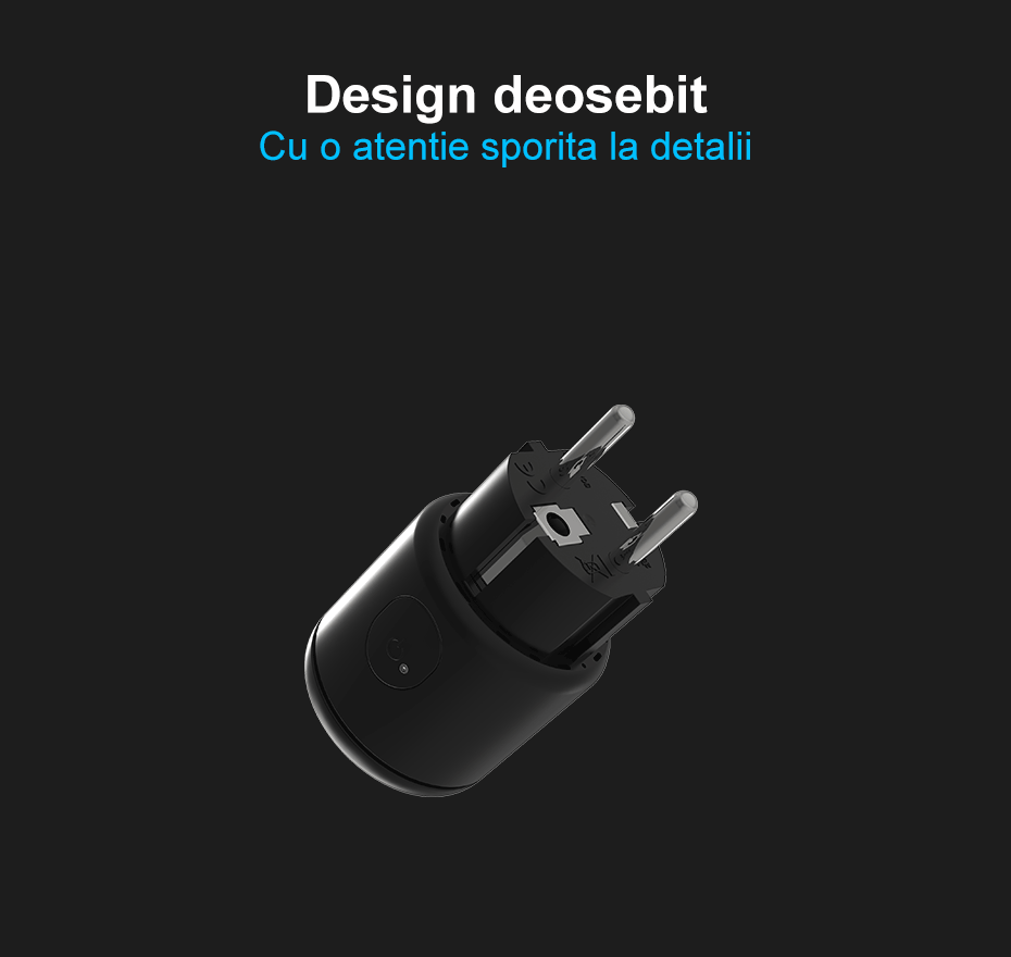 Priza inteligenta plug-in WiFi, control aplicatie, Livolo, Livolo
