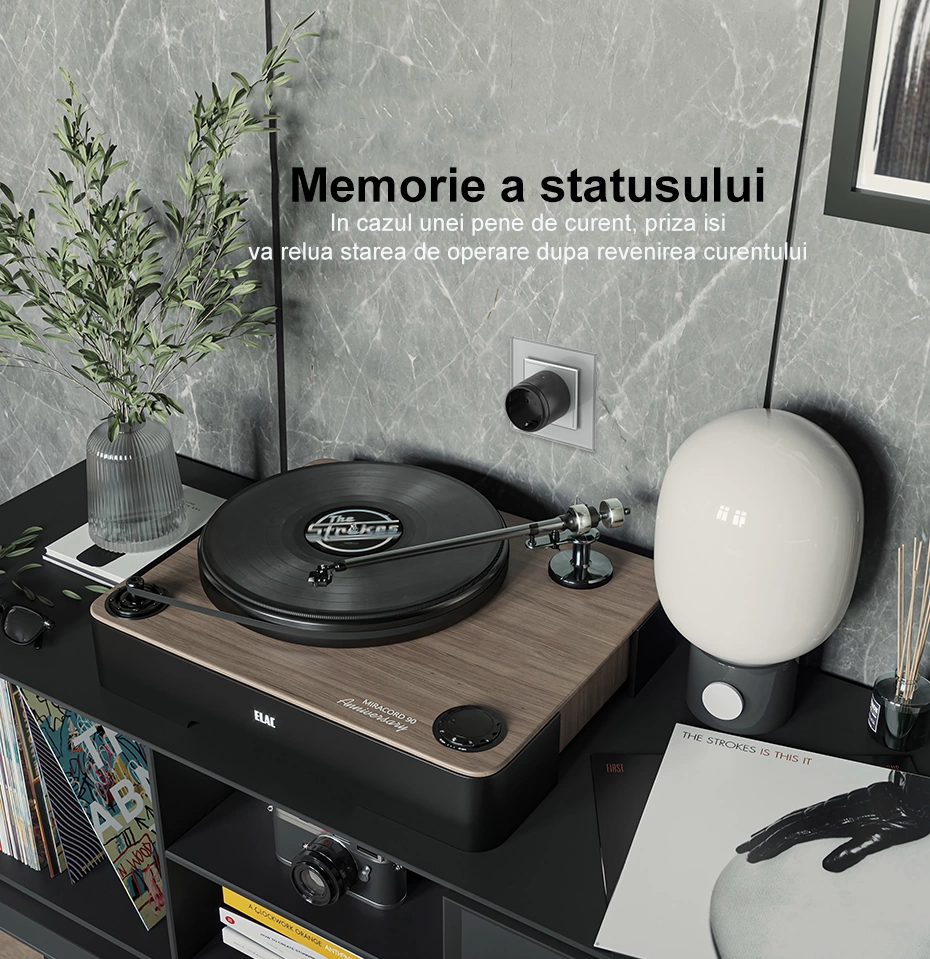 Priza inteligenta plug-in WiFi, control aplicatie, Livolo, Livolo